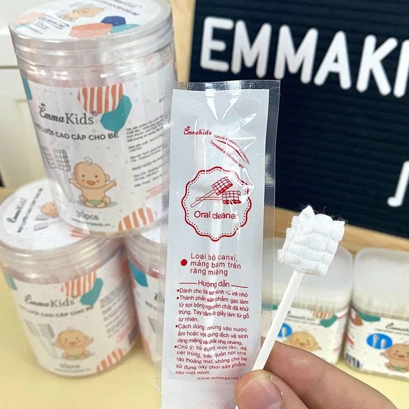 Rơ Lưỡi Cao Cấp Chính Hãng EmmaKids Vệ Sinh Răng Miệng Cho Bé