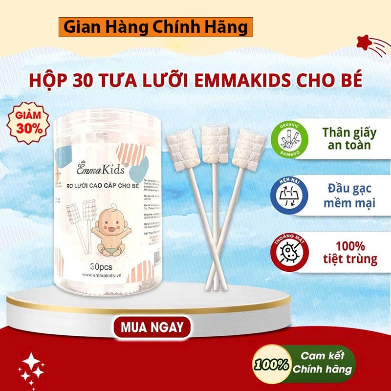 Rơ Lưỡi Cao Cấp Chính Hãng EmmaKids Vệ Sinh Răng Miệng Cho Bé