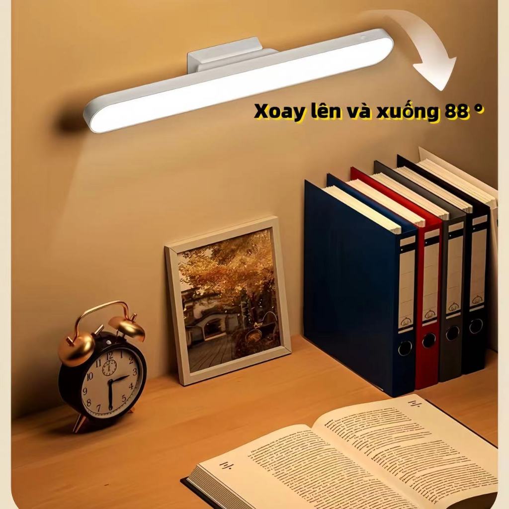 Đèn Học Thanh Gắn Tích Điện Bảo Vệ Mắt 3 Chế Độ Sáng, Đèn Led Dài 32cm Gắn Bàn Học, Bàn Trang Điểm, Tủ Trưng Bày, Làm Đè | BigBuy360 - bigbuy360.vn
