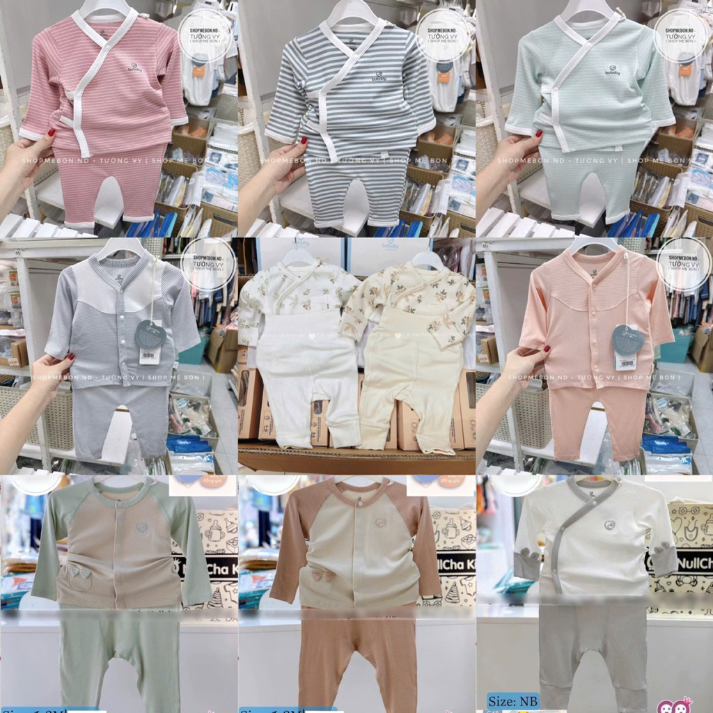 [BUBABY] Bộ Dài Tay Bu Baby Cho Bé NB-12m | Shopee Việt Nam