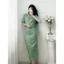 Set: áo vest + chân váy đính khuy đồng A1614