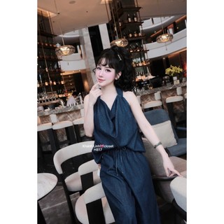Set áo cổ yếm đổ rũ bồng phồng phối quần ống suông form rộng cá tính xinh xắn cho các nàng đi chơi - BaoTrang.clothes