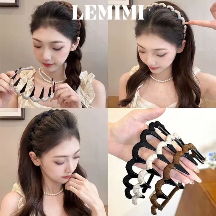 Băng đô cài tóc Lemimi Bờm tóc Cài tóc nữ Băng đô tạo phồng tóc phong cách Hàn Quốc FG061