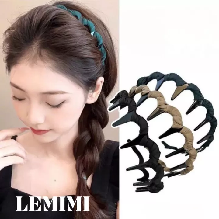Băng đô cài tóc Lemimi Bờm tóc Cài tóc nữ Băng đô tạo phồng tóc phong cách Hàn Quốc FG061