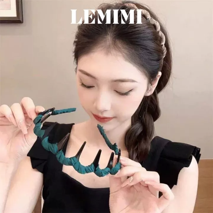Băng đô cài tóc Lemimi Bờm tóc Cài tóc nữ Băng đô tạo phồng tóc phong cách Hàn Quốc FG061