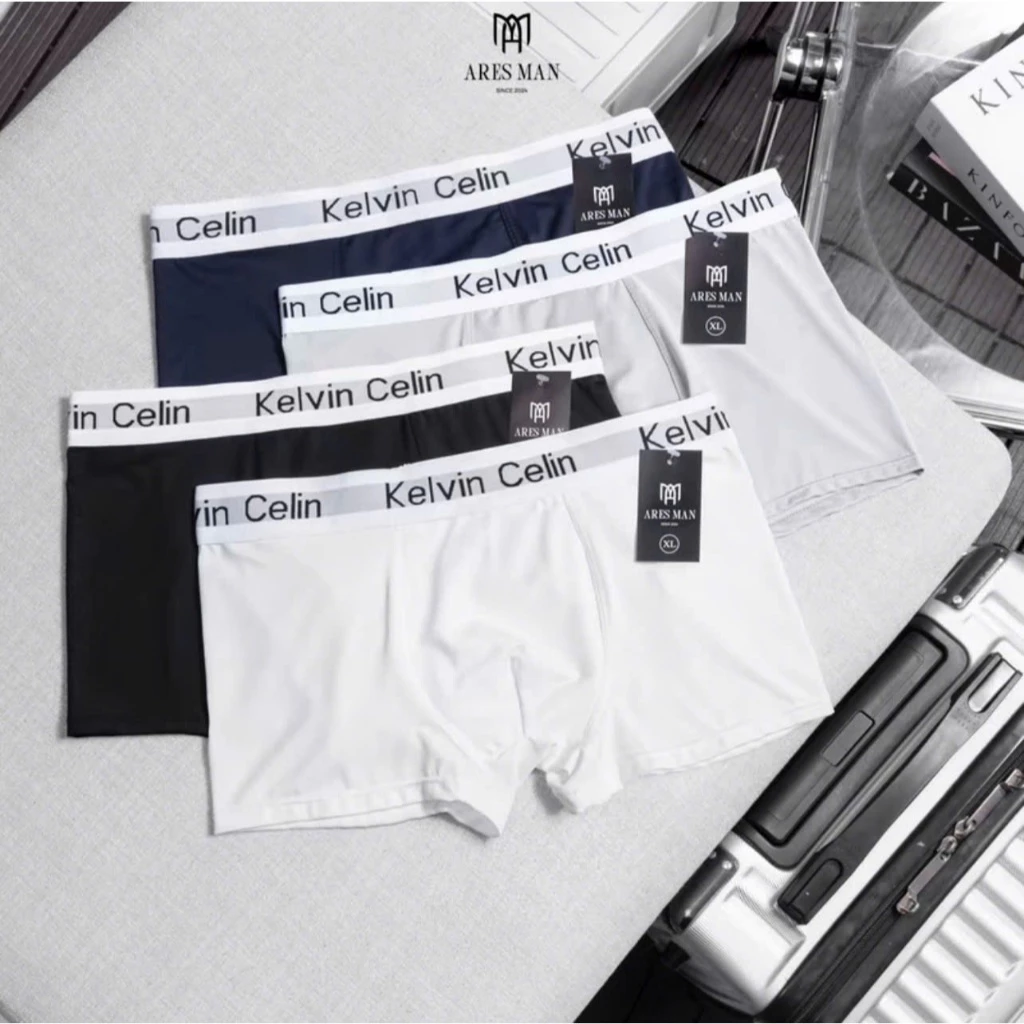 Quần boxer nam chất thun lạnh kháng khuẩn co giãn 4 chiều