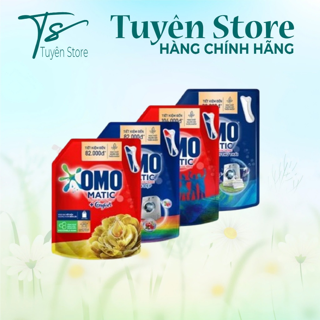 Nước Giặt OMO MATIC Túi 3,9Kg/3,6Kg/4.1kg