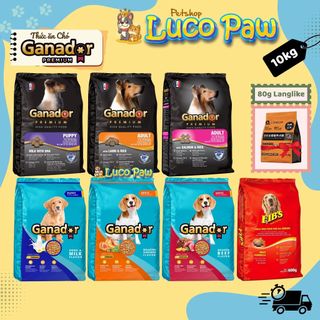 Thức ăn hạt Ganador - Fib's [ 10kg ] : Thức ăn hạt khô cho CHÓ Con & Trưởng Thành, nhiều dinh dưỡng