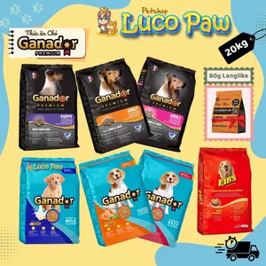 Thức ăn hạt Ganador - Fib's [ 20kg ] : Thức ăn hạt khô cho CHÓ Con & Trưởng Thành, nhiều dinh dưỡng