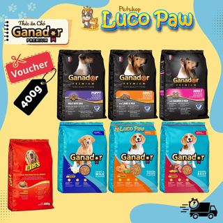 Thức ăn hạt Ganador - Fib's [ 400g ] : Thức ăn hạt khô cho CHÓ Con & Trưởng Thành, nhiều dinh dưỡng