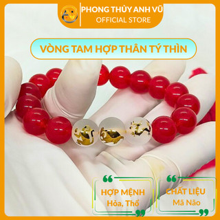 Vòng tay mã não đỏ thân tý thìn đã khai quang điểm nhãn - hợp người mệnh hỏa, thổ - may mắn tài lộc