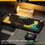 Keycap pbt xuyên led CyberPunk họa tiết in dyesub xuyên led side print doubleshot