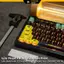 Keycap pbt xuyên led CyberPunk họa tiết in dyesub xuyên led side print doubleshot