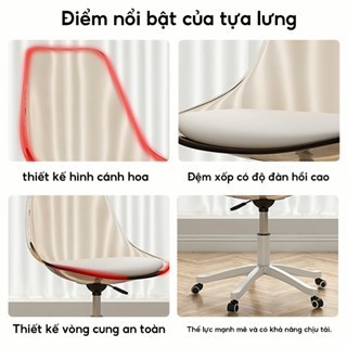KUKA Ghế xoay trang trí có đệm ghế xoay văn phòng Ghế trang điểm đơn giản GhếXoay ĐaNăng GhếXoay