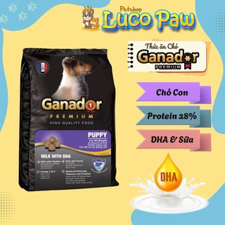 Thức ăn hạt Ganador - Fib's [ 10kg ] : Thức ăn hạt khô cho CHÓ Con & Trưởng Thành, nhiều dinh dưỡng