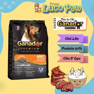 Thức ăn hạt Ganador - Fib's [ 10kg ] : Thức ăn hạt khô cho CHÓ Con & Trưởng Thành, nhiều dinh dưỡng