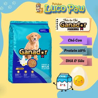 Thức ăn hạt Ganador - Fib's [ 10kg ] : Thức ăn hạt khô cho CHÓ Con & Trưởng Thành, nhiều dinh dưỡng