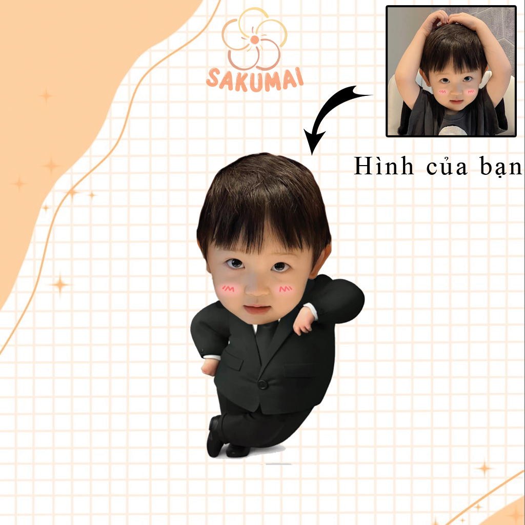 Móc Khoá Cặp, In Móc Khoá Theo Yêu Cầu Cặp Đôi Chibi Quà Lưu Niệm Cặp Đôi In Ảnh Theo Yêu Cầu Quà Tặng Bạn Bè - SakuMai