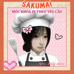 Móc Khoá Cặp, In Móc Khoá Theo Yêu Cầu Cặp Đôi Chibi Quà Lưu Niệm Cặp Đôi In Ảnh Theo Yêu Cầu Quà Tặng Bạn Bè - SakuMai