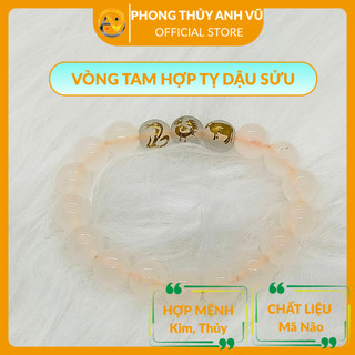 Vòng tay phong thủy mệnh thủy tỵ dậu sửu - chất liệu mã não tự nhiên - size 8 10ly cho nữ may mắn
