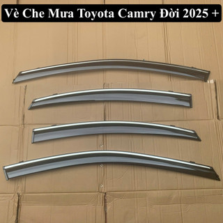 Vè Che Mưa Toyota Camry Đời 2025 + Có Viền Inox Không Rỉ Sáng Bóng Hàng Loại Dày