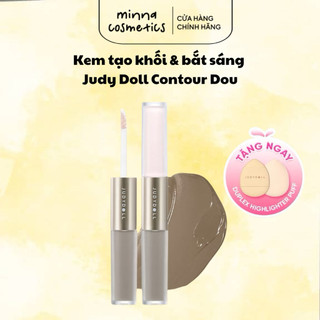 [Judydoll] Tạo Khối Judy doll 2 đầu Dạng Kem Judydoll Liquid Highlighter & Contour Duo