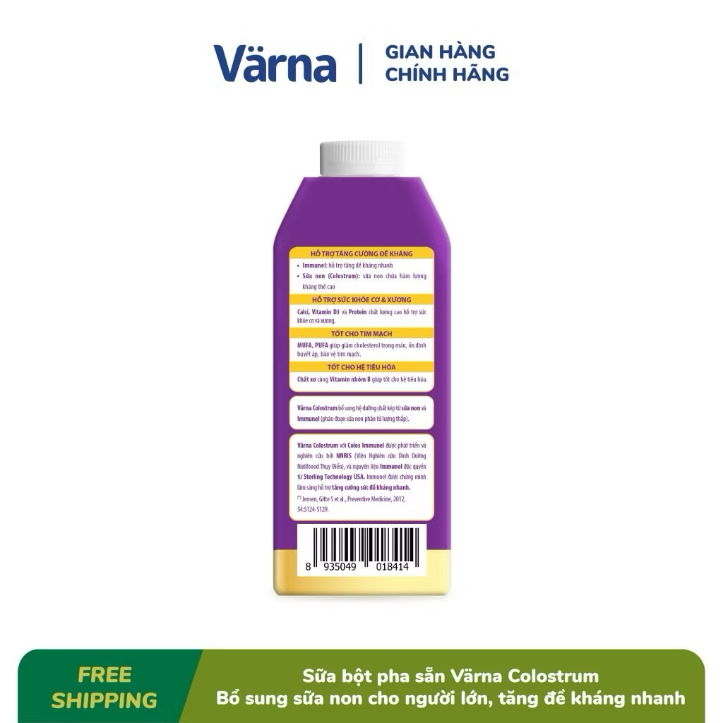 COMBO 2 Thùng 24 Hộp Sữa Bột Pha Sẵn Varna Colostrum - 237ml [Tăng Đề Kháng Nhanh]