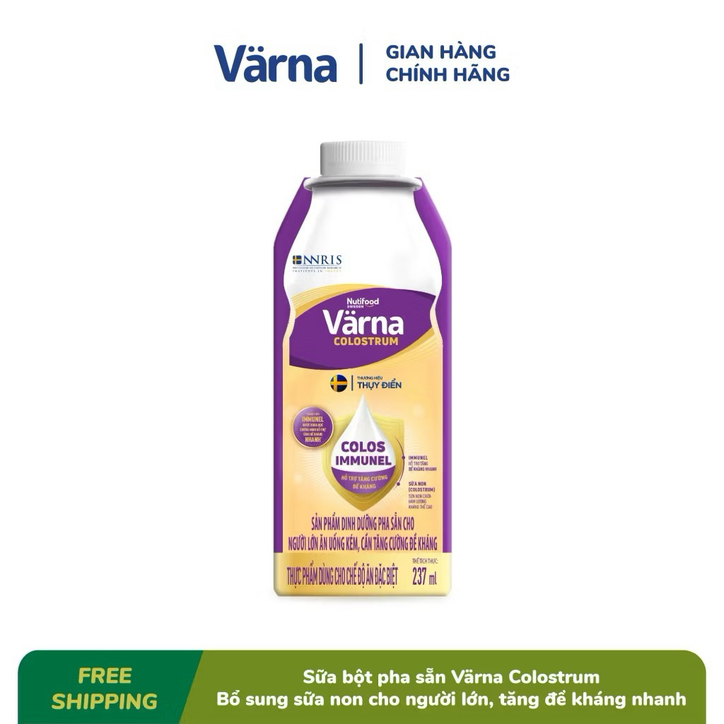 COMBO 2 Thùng 24 Hộp Sữa Bột Pha Sẵn Varna Colostrum - 237ml [Tăng Đề Kháng Nhanh]