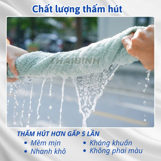 Khăn Tắm cỡ vừa 50x100cm THAI BINH TOWEL 100% Cotton Mềm mại, Không Xổ Lông, Không Phai L3