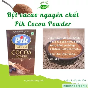 Bột cacao nguyên chất 50g Pik Cocoa Powder dùng pha chế, topping bánh và đồ uống