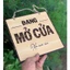Bảng gỗ đang mở cửa và tạm đóng cửa 2 mặt, bảng thông báo treo trang trí quán,cửa hàng