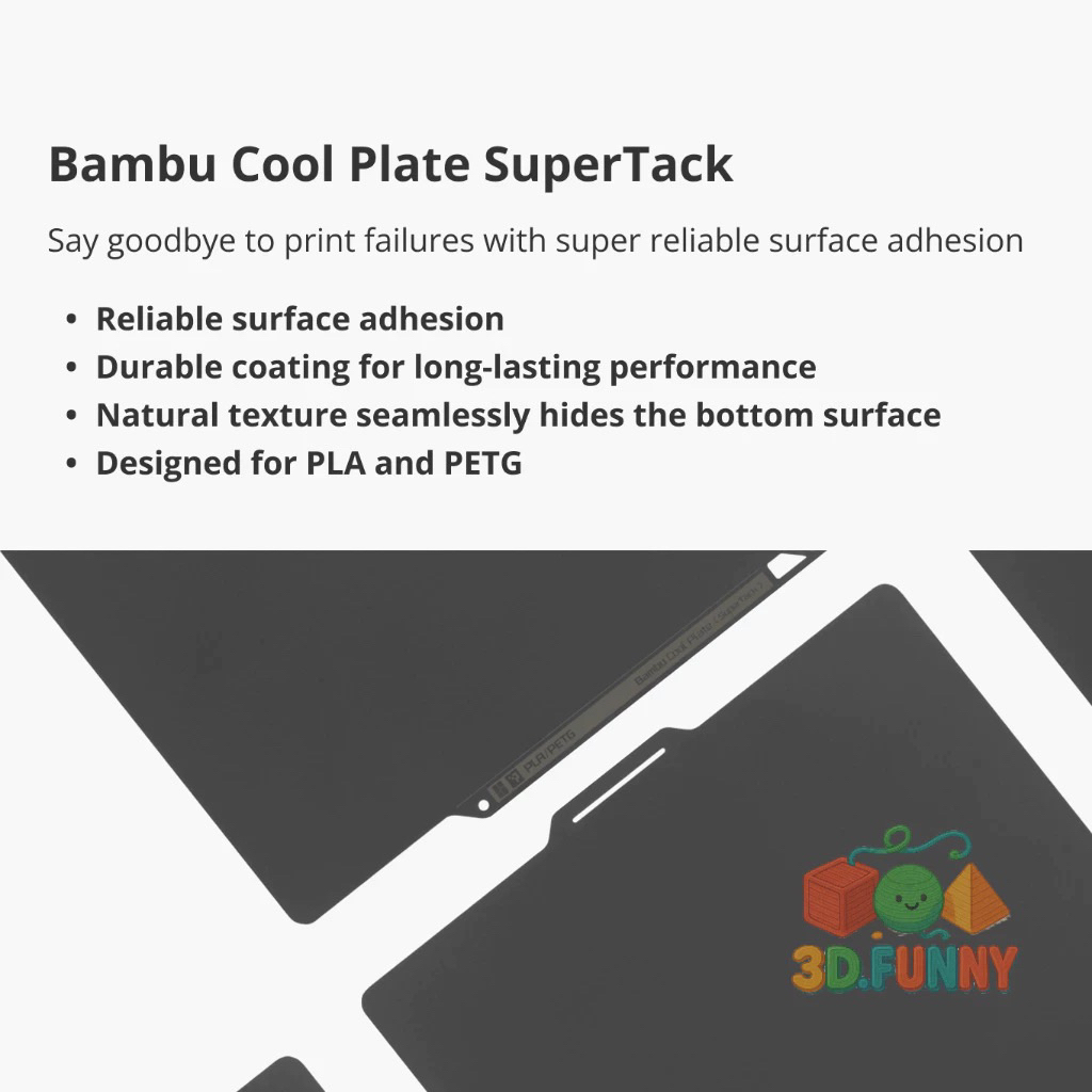 [ Rẻ vô địch] Tấm Bàn PEI Cool Supertack Chính hãng Bambu Lab - A1/P1/X1/P2, A1mini | BigBuy360 - bigbuy360.vn