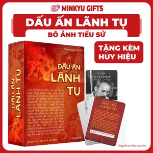 Hộp Ảnh Thẻ Dấu Ấn Lãnh Tụ Cuộc Đời Chủ Tịch Hồ Chí Minh Quà Lưu Niệm Giáo Dục Lịch Sử