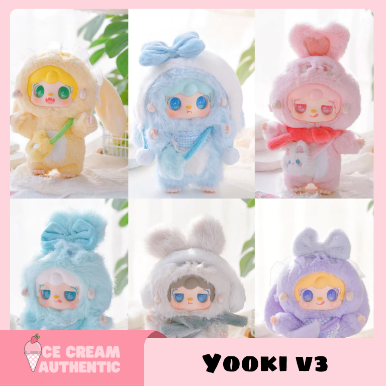 [Hỏa tốc] Full set 6 box Yooki V3 | Yooki Warm Bunny Blind Box chính hãng