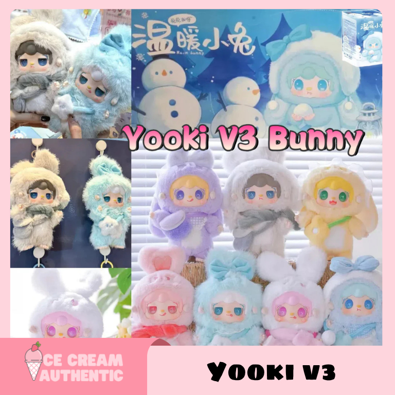 [Hỏa tốc] Full set 6 box Yooki V3 | Yooki Warm Bunny Blind Box chính hãng