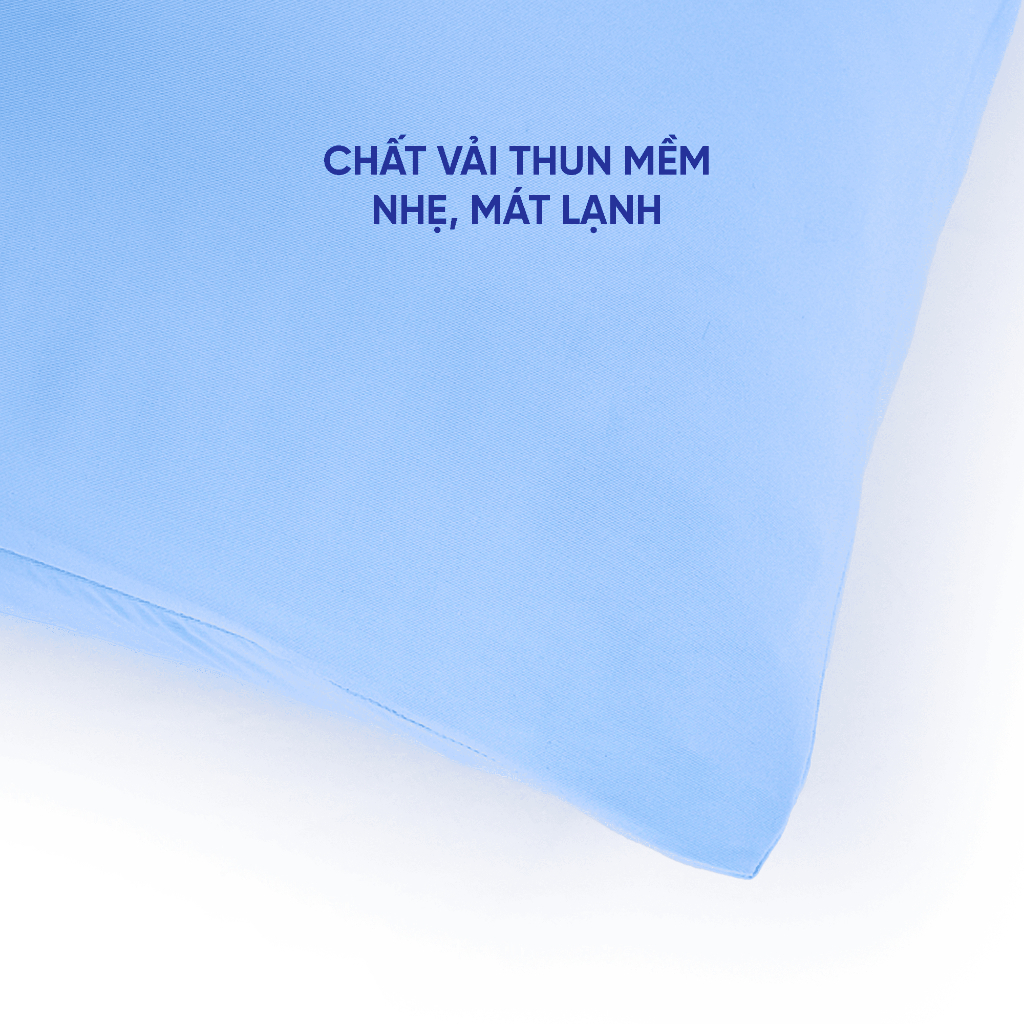 Combo vỏ gối ôm và ruột gối ôm lạnh Goodnight Poppy 45x120cm, Vỏ Gối Ôm Thun Lạnh, Vỏ gối
