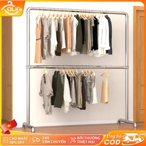 𝐎𝐥𝐢𝐟𝐞 Giá Treo Đồ Ống Thép Cây Phơi Quần Áo Siêu Ổn Định Và Bền Giá Phơi Quần Áo Nhiều Kích