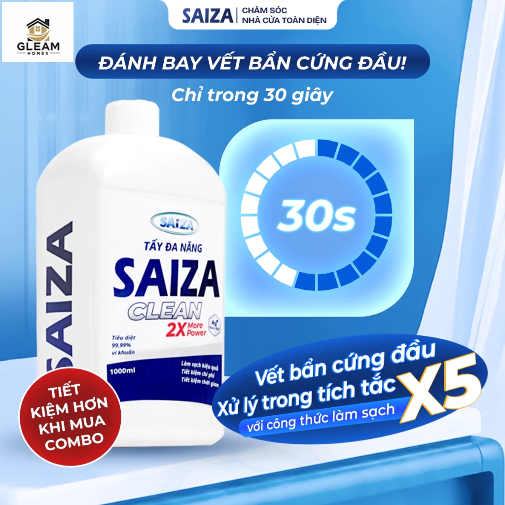 Tẩy Đa Năng SAIZA 1000ml – Nước Tẩy Rửa Toilet, Bồn Cầu Sàn Gạch Nhà ...