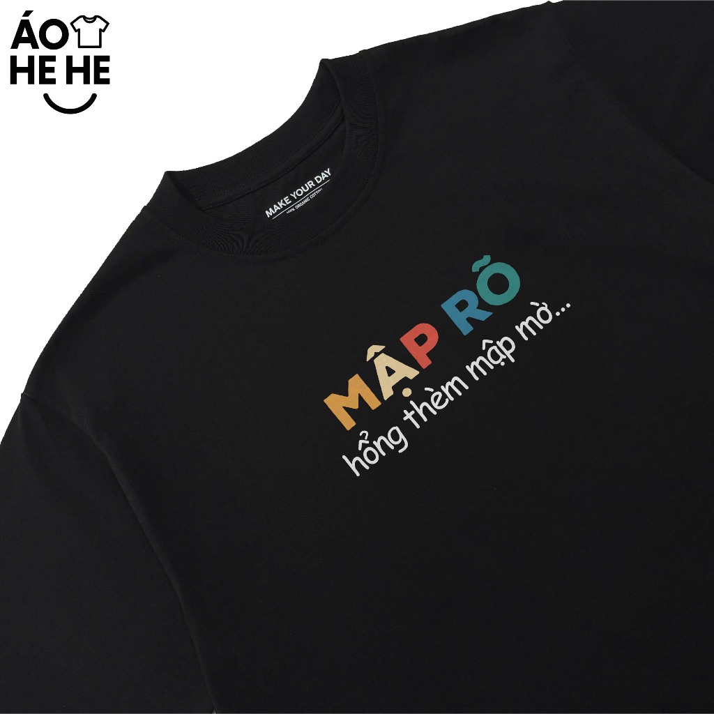 Áo Thun In Chữ Hài Hước Mập Rõ Hổng Thèm Mập Mờ Câu Nói Text Vui Meme Nam Nữ Form Rộng Cotton 250gsm