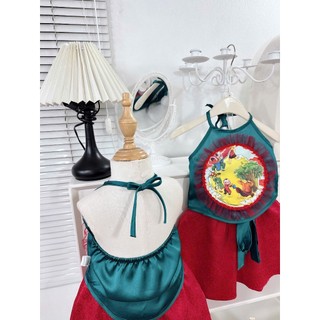 Set yếm in hình trung thu cho bé gái đi chơi,chụp hình xinh xắn 8-30kg B15