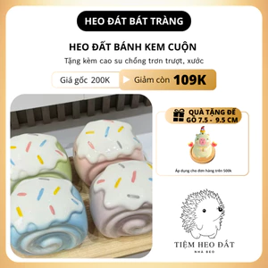 Heo Đất Bánh Cuộn Nhiều Màu Bát Tràng – Siêu Xinh, Giá Rẻ, Decor Cực Yêu