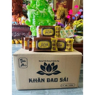 Thùng 10 Gói Khăn Bao Sai Lau Ban Thờ Thiên Phúc  Cao Cấp , Khăn Ướt Lau Ban Thờ Hương Trầm Quế An Toàn
