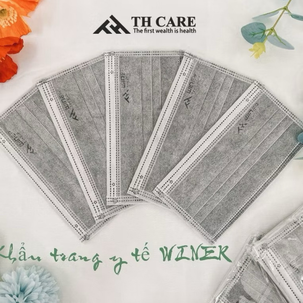 [Hộp 50 cái] Khẩu trang y tế lọc khuẩn 4 lớp WINER chính hãng