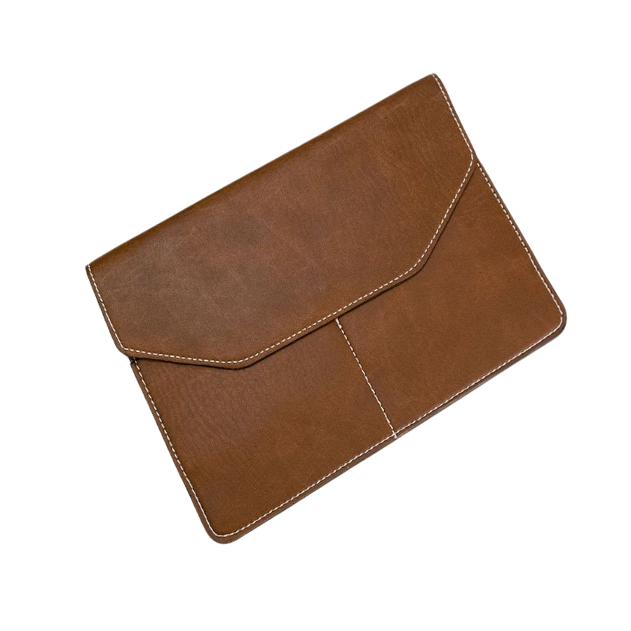 (Hỗ Trợ Dập Logo Hãng) Ví Da Đựng Giấy Tờ Xe Ô Tô Kích Thước Lớn 17cm x 24cm - SBH-VD02 - Nâu Đậm