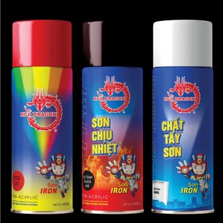 Sơn xịt chịu nhiệt IRON - RED DRAGON