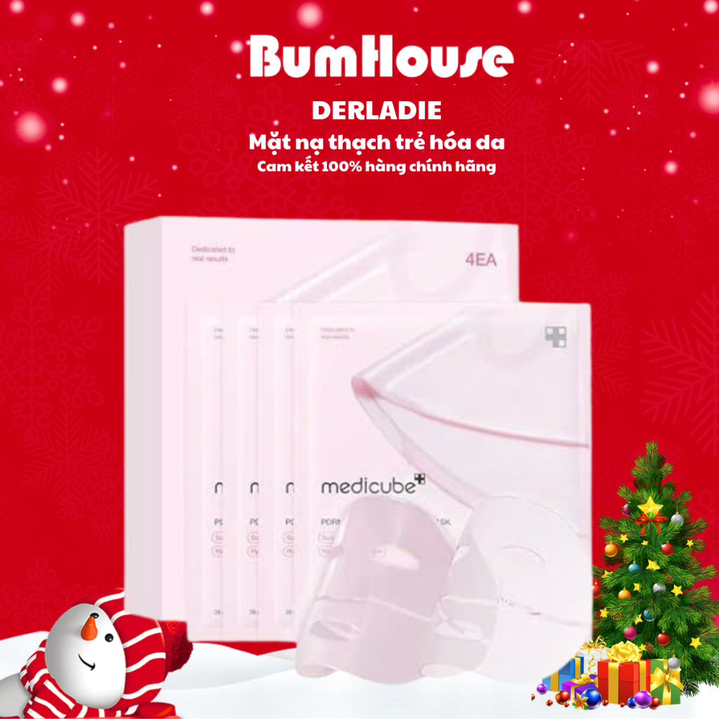 [Hộp 4 miếng] Mặt nạ thạch Medicube PDRN Pink Collagen Gel Mask Giúp Trẻ Hóa Da 28gx4Ea