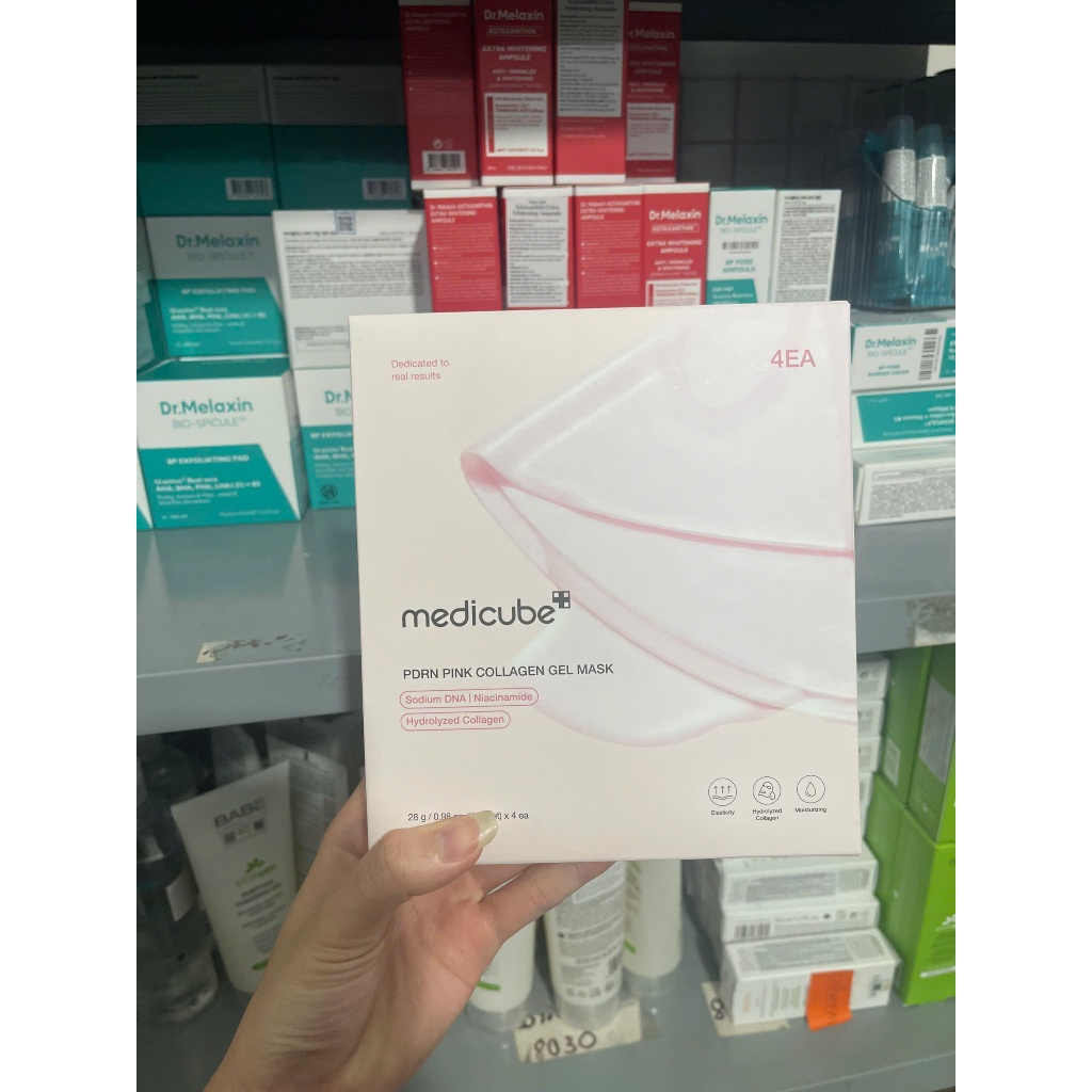 [Hộp 4 miếng] Mặt nạ thạch Medicube PDRN Pink Collagen Gel Mask Giúp Trẻ Hóa Da 28gx4Ea