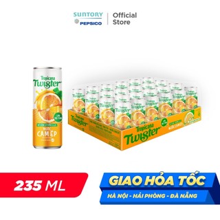 [SALE 15.7] Thùng 24 Lon Nước Trái Cây Twister Cam (320ml/lon)