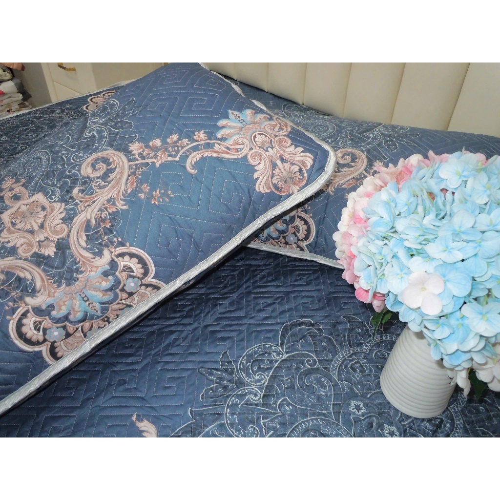 Bộ ga gối 3 món cotton Hàn Quốc trần bông , set 3 món ga gối trần bông bo chun cotton dày dặn mềm mại thoáng khí