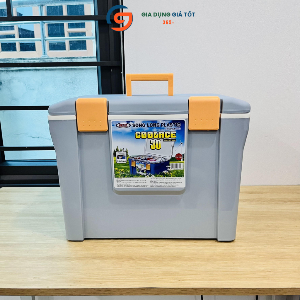 Thùng đá giữ nhiệt Song Long 30L - thùng đựng đá, nước lạnh cho quán ăn, du lịch, cắm trại